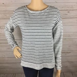 LOU & GREY Striped Long Sleeve Top